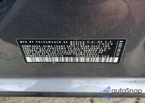 2021 Volkswagen Jetta S from USA, damaged, VIN 3VWN57BU2MM009718